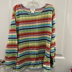 Talbots Lightweight Striped Sweater Size 2X Never Worn